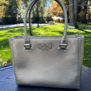 Kate Spade Metallic Gold Tote Bag